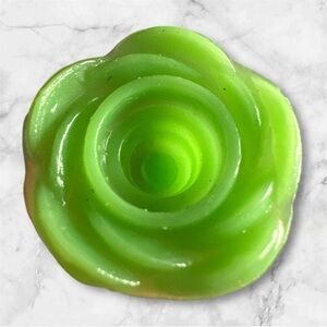 Vintage Halo green flower cake candle holders set of 6